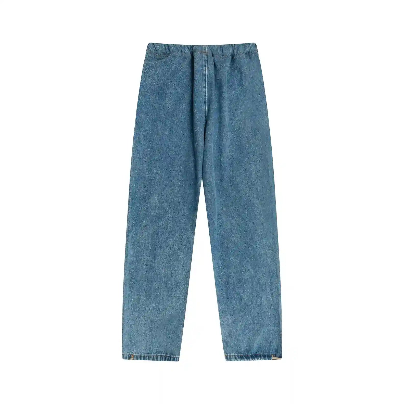 Denim blue pants by Fear of God casual streetwear fit