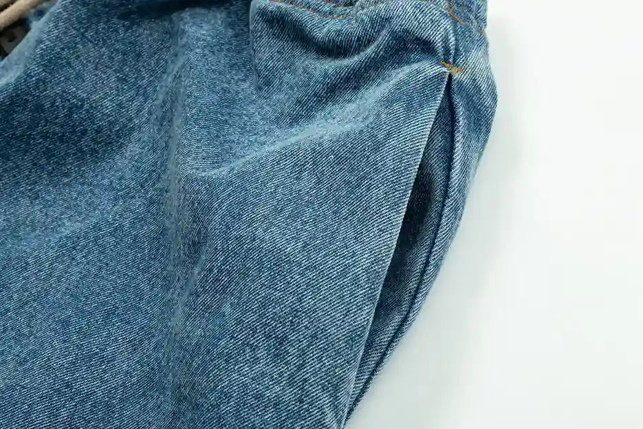 Essentials casual denim blue pants by Fear of God outfit look