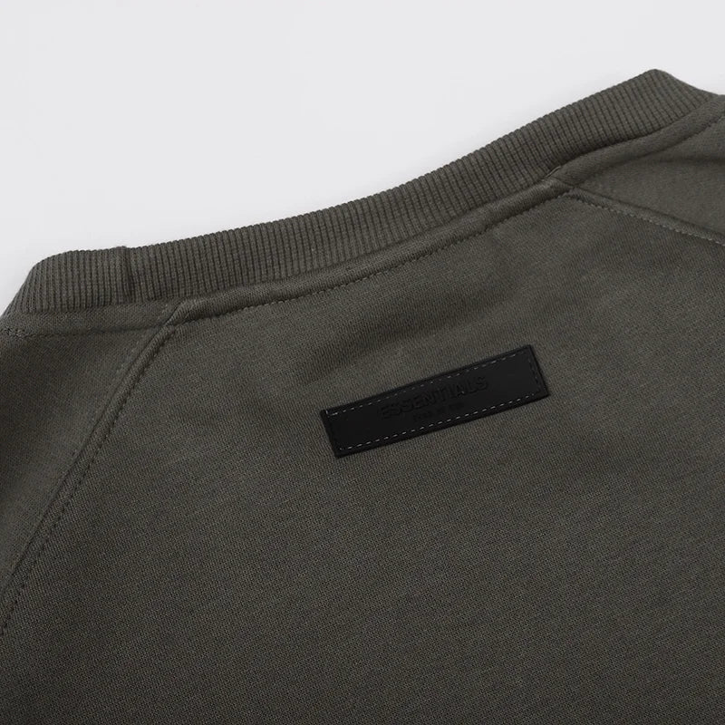Grey Essentials Sweatshirt, Relaxed Crewneck