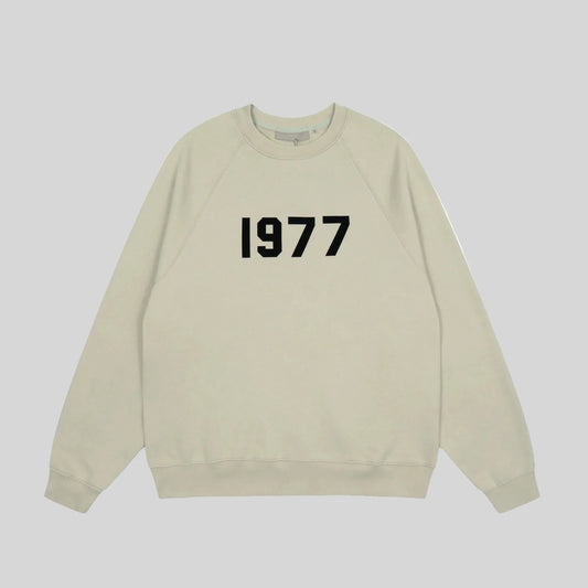essentials pastel grey sweatshirt relaxed fit streetwear