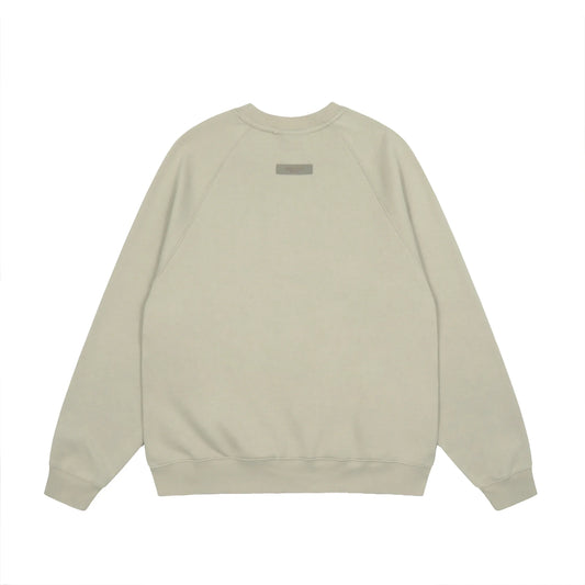 essentials pastel grey sweatshirt relaxed fit streetwear