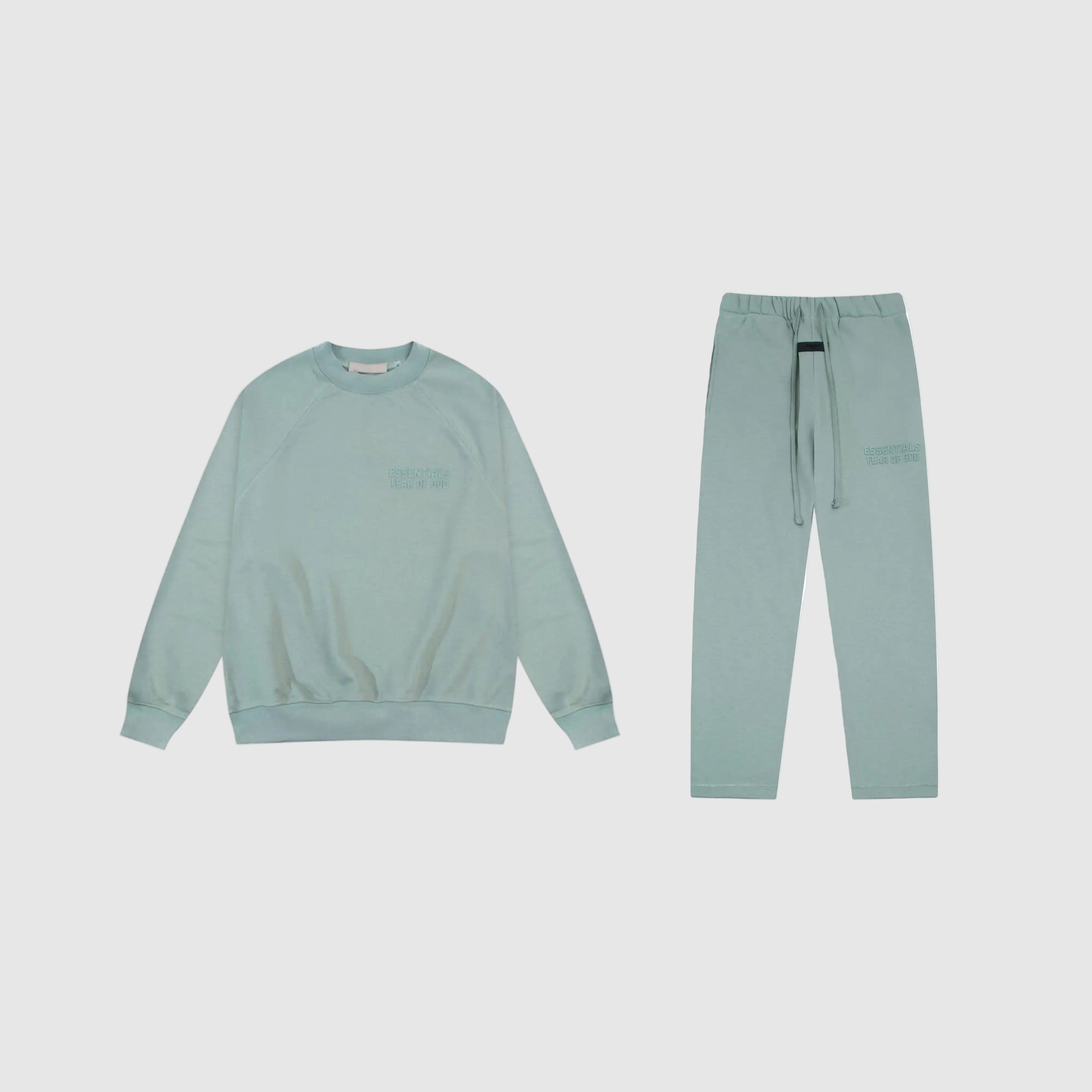 Essentials-Clothing-light-blue-fear-of-god-jumper-set