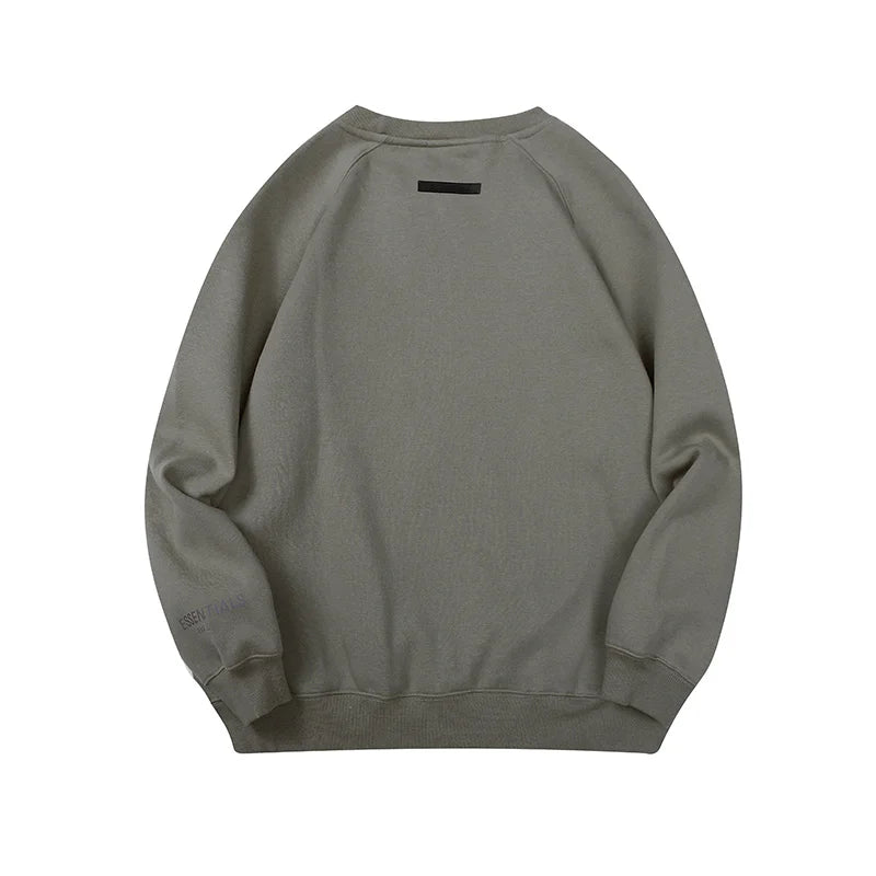 Gray Essentials Sweatshirt, Relaxed Everyday Fit