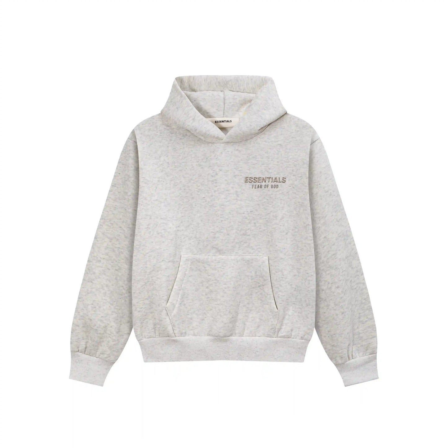 Fear of God Essentials Light Heathered Oatmeal Hoodie