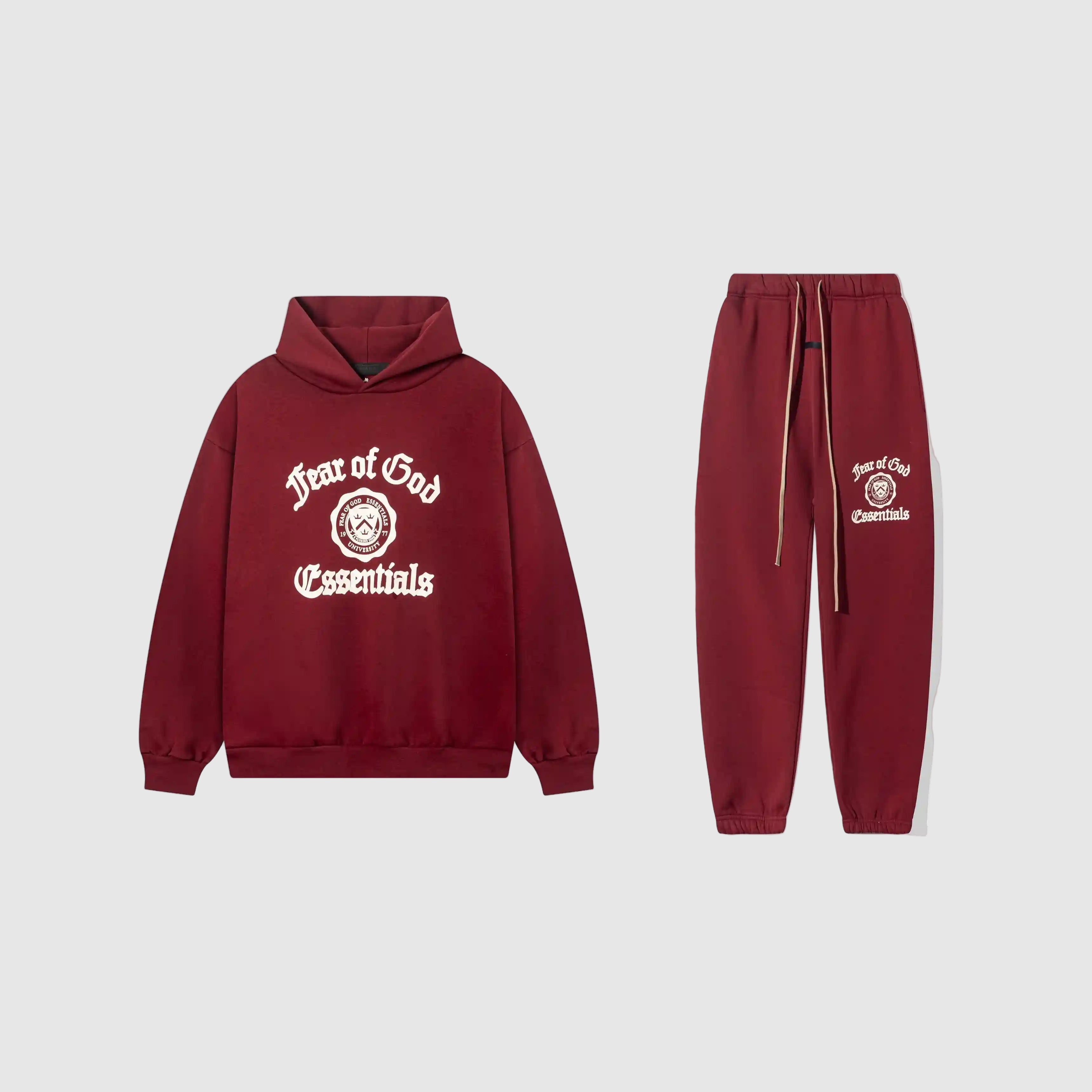 ESSENTIALS Clothing Red Tracksuit