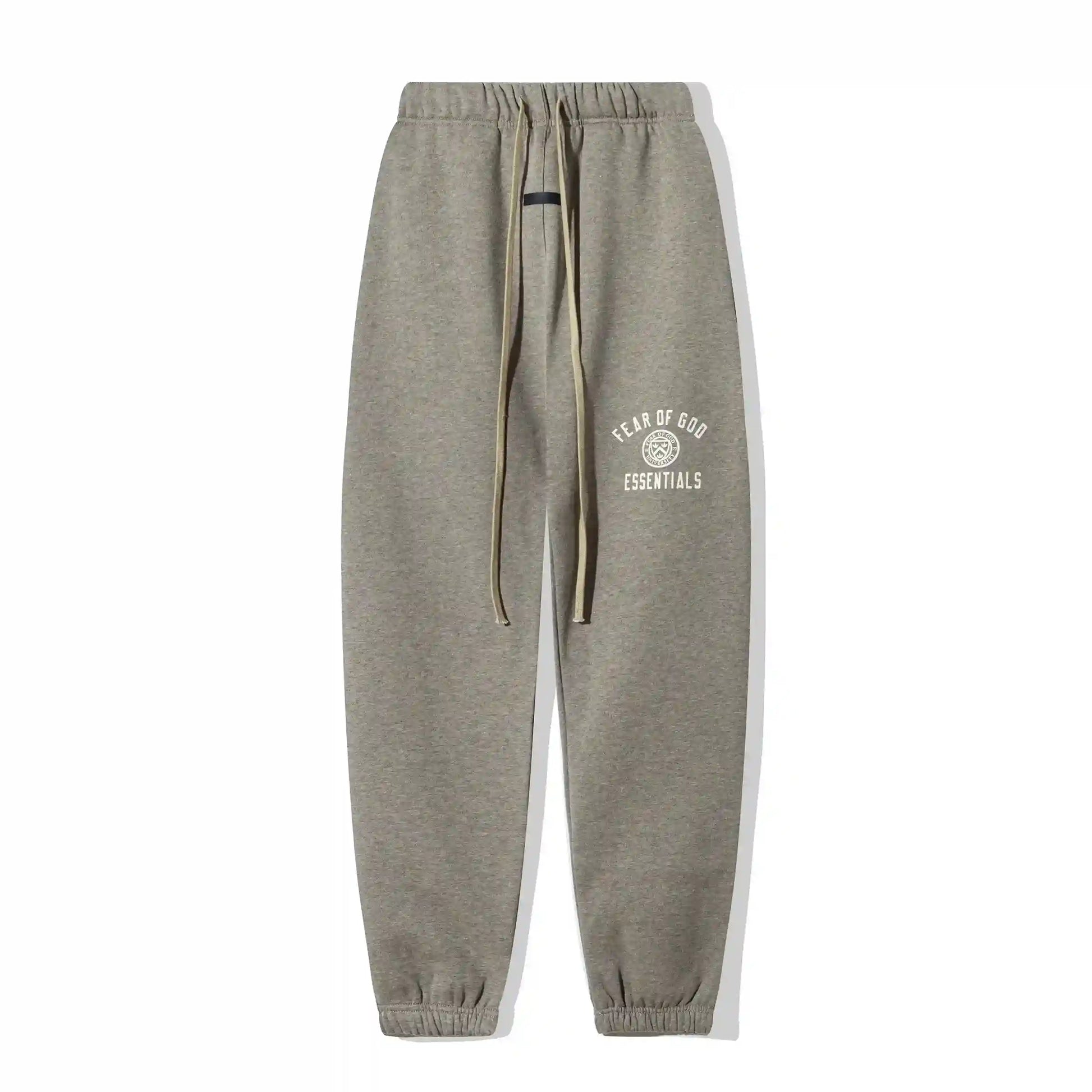 Fear of God Essentials heathered grey tracksuit full set relaxed fit