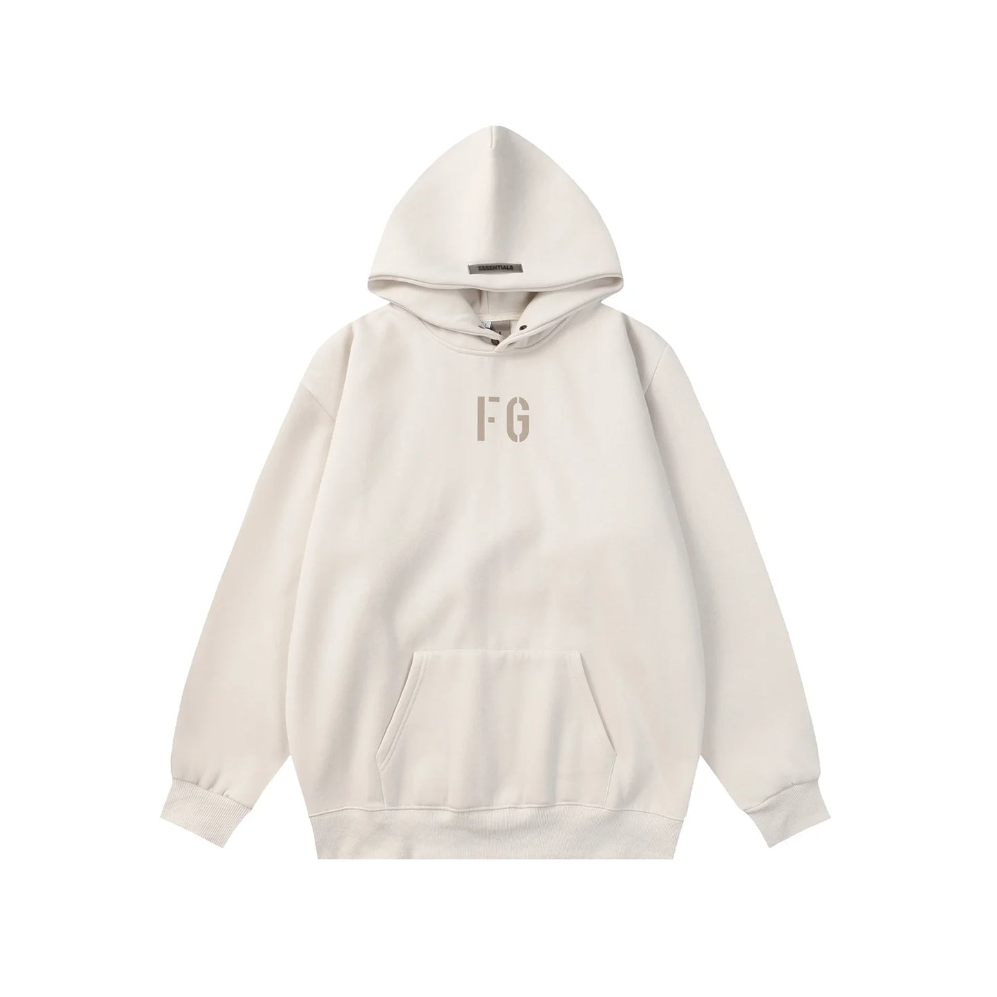 Fear of God ESSENTIALS FG Ivory White Hoodie