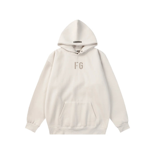 Fear of God ESSENTIALS FG Ivory White Hoodie