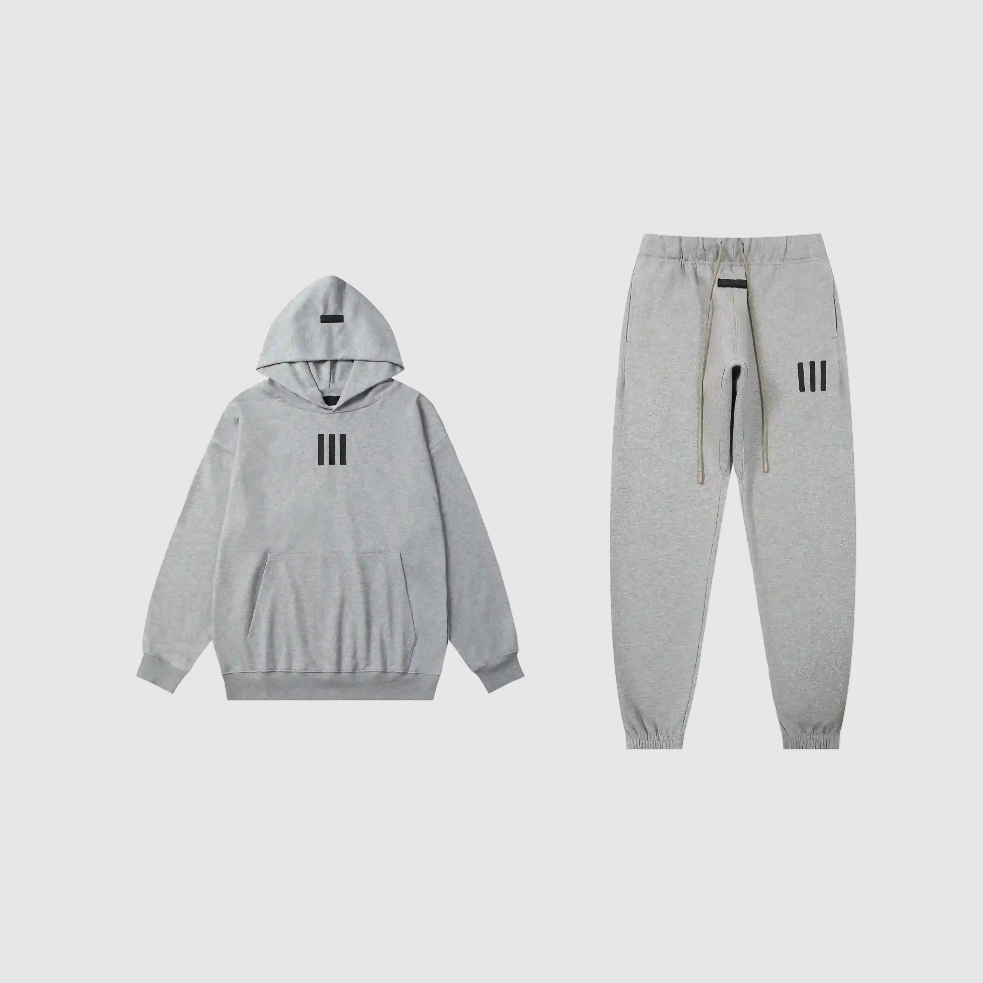 ESSENTIALS Clothing Dark Heather Oatmeal Tracksuit