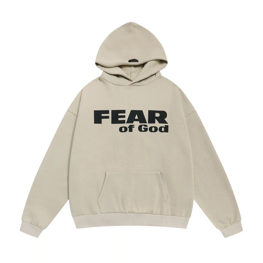 Fear of God ESSENTIALS Signature Oatmeal Heather Hoodie