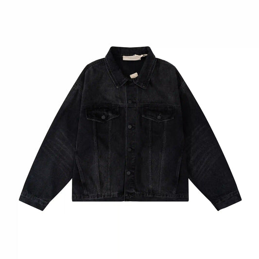 Essentials Denim Black Jacket