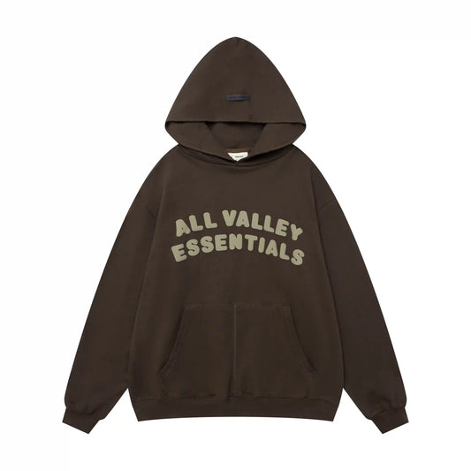 Fear of God Essentials English Walnut Hoodie | Rich Brown Pullover Essentials Hoodie