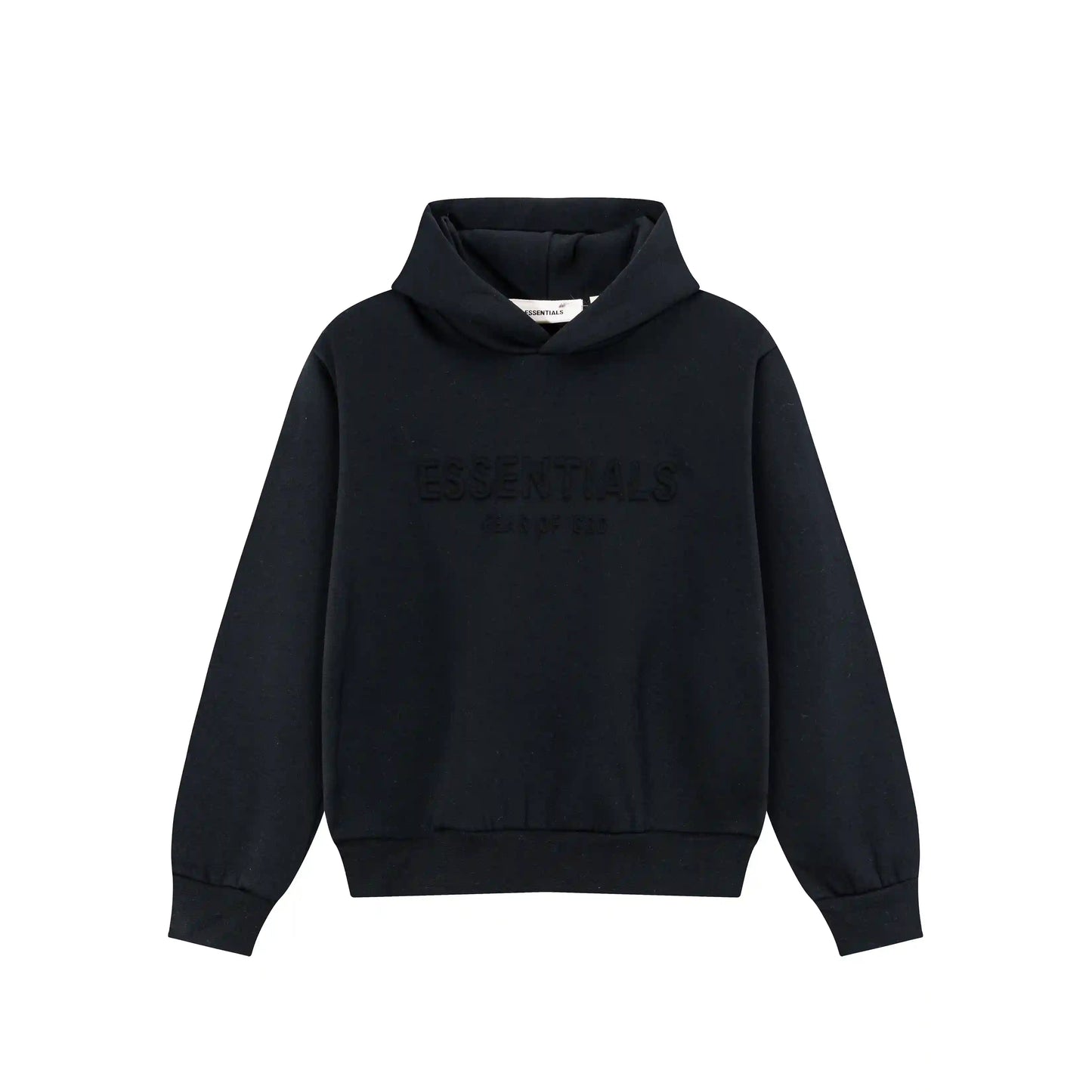 Fear of God Essentials Black Hoodie | Premium Black Essentials Hoodie
