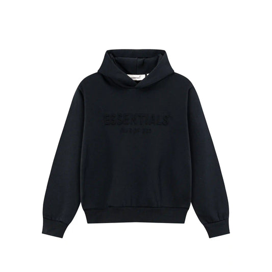 Fear of God Essentials Black Hoodie | Premium Black Essentials Hoodie