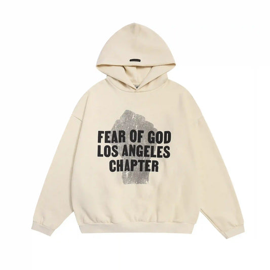 Fear of God ESSENTIALS Signature 213 Light Cream Hoodie