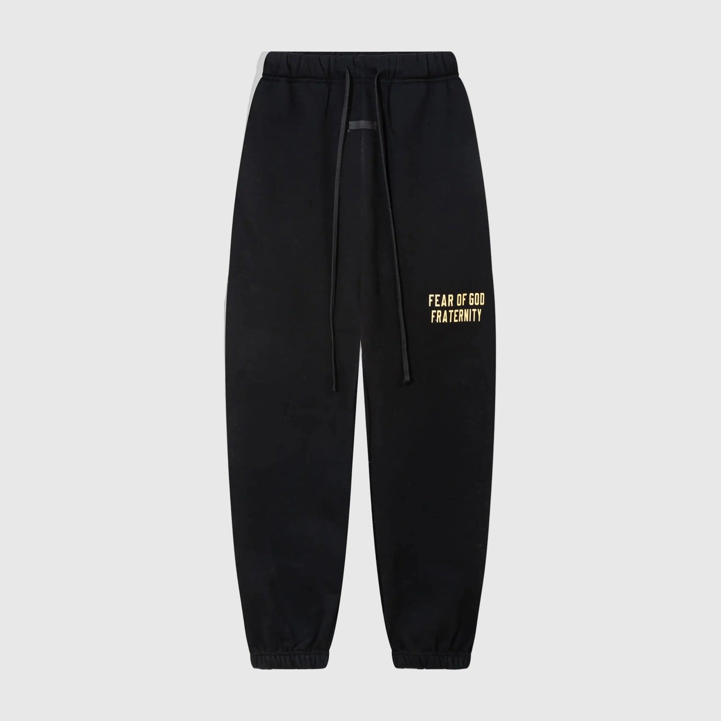 Essentials black easy-wear sweatpants by Fear of God front view