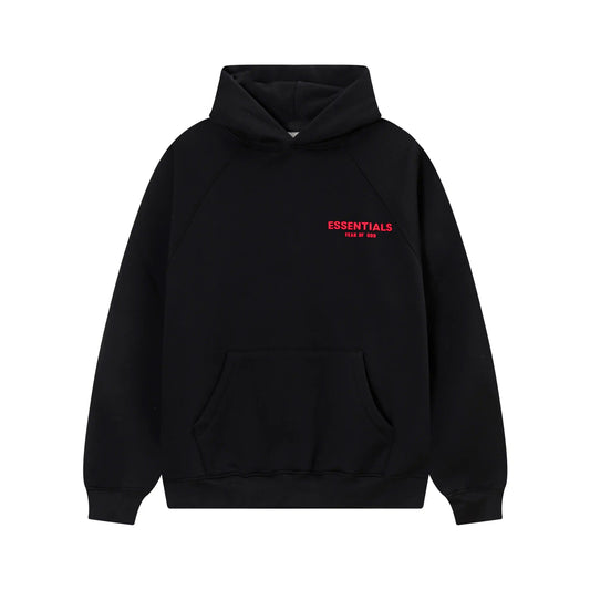 Fear of God ESSENTIALS Black Hoodie Premium