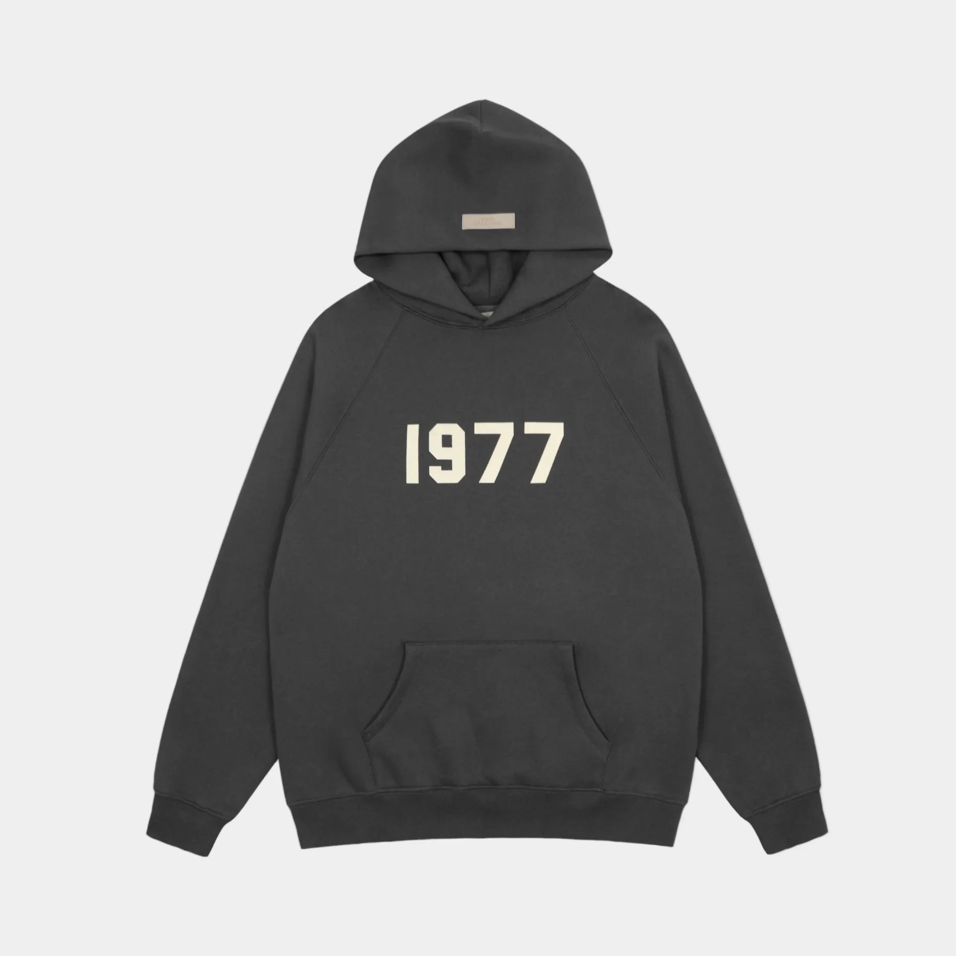 essentials black hoodie relaxed fit streetwear