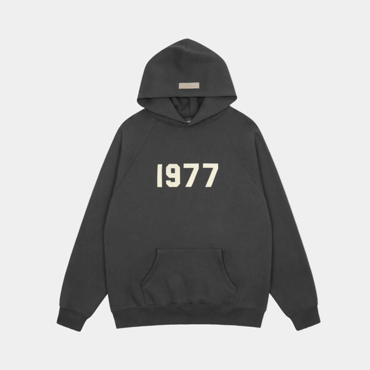 essentials black hoodie relaxed fit streetwear