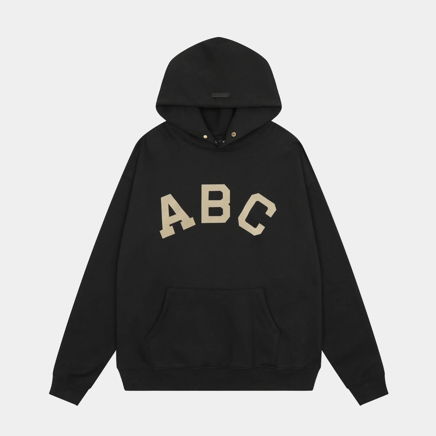 essentials black hoodie relaxed fit streetwear