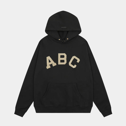 essentials black hoodie relaxed fit streetwear