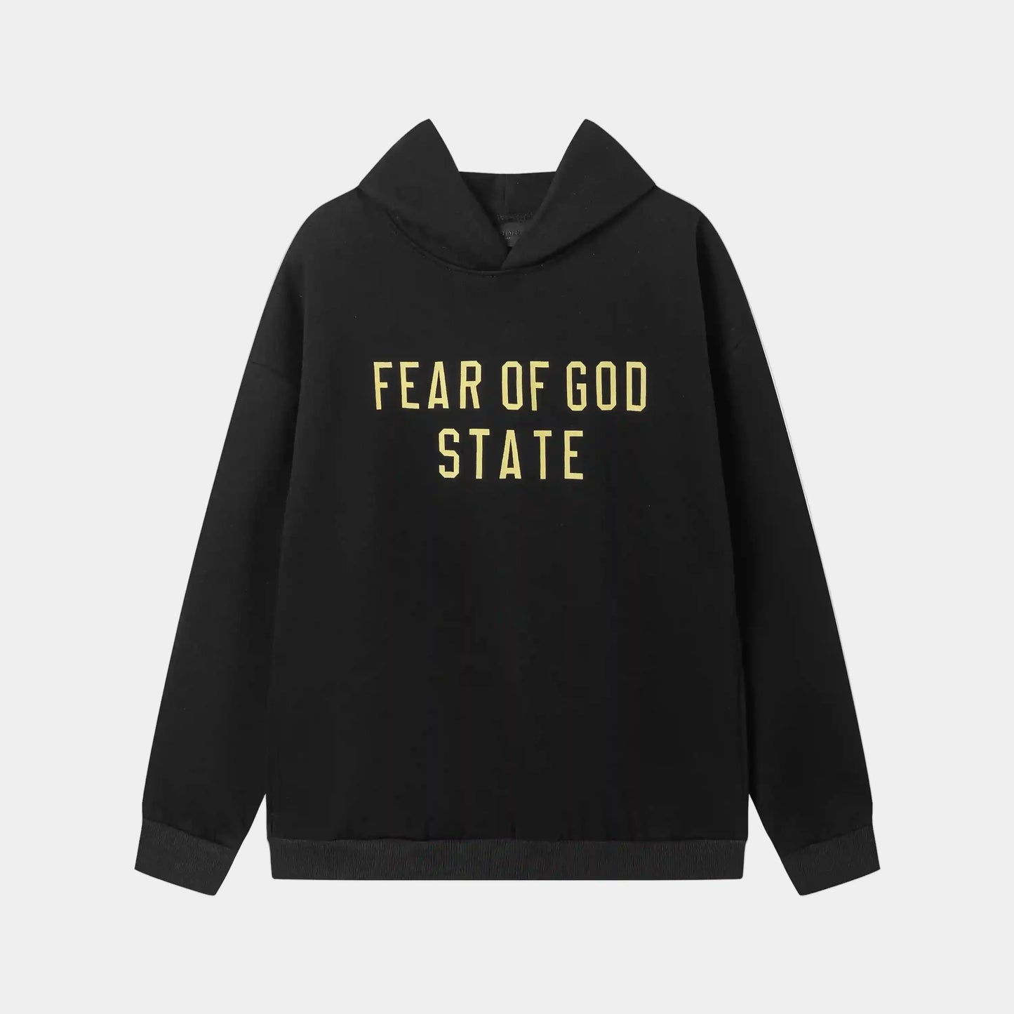 essentials black hoodie relaxed fit streetwear