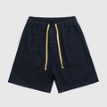 Essentials Blue fleece shorts front view – Fear of God
