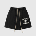 Essentials Black fleece shorts front view – Fear of God