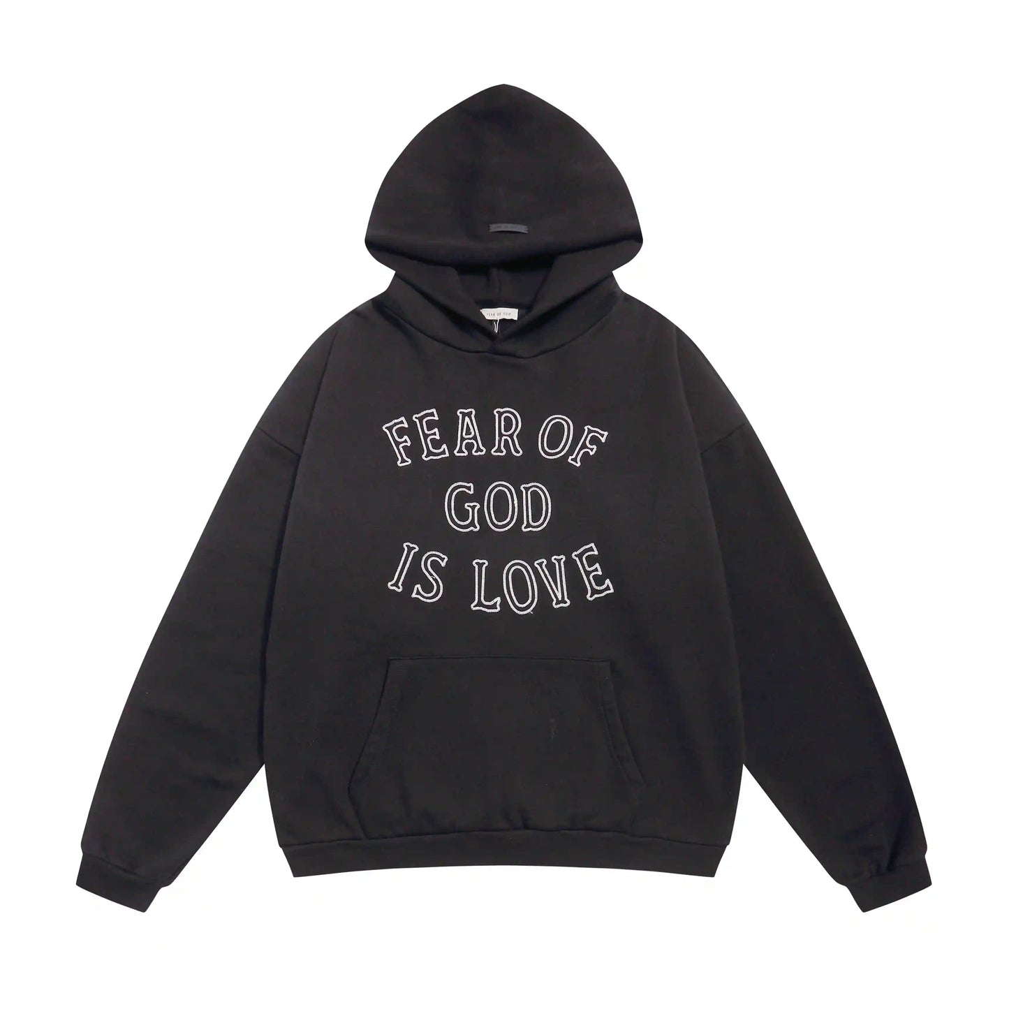 Fear of God ESSENTIALS Signature Black Hoodie