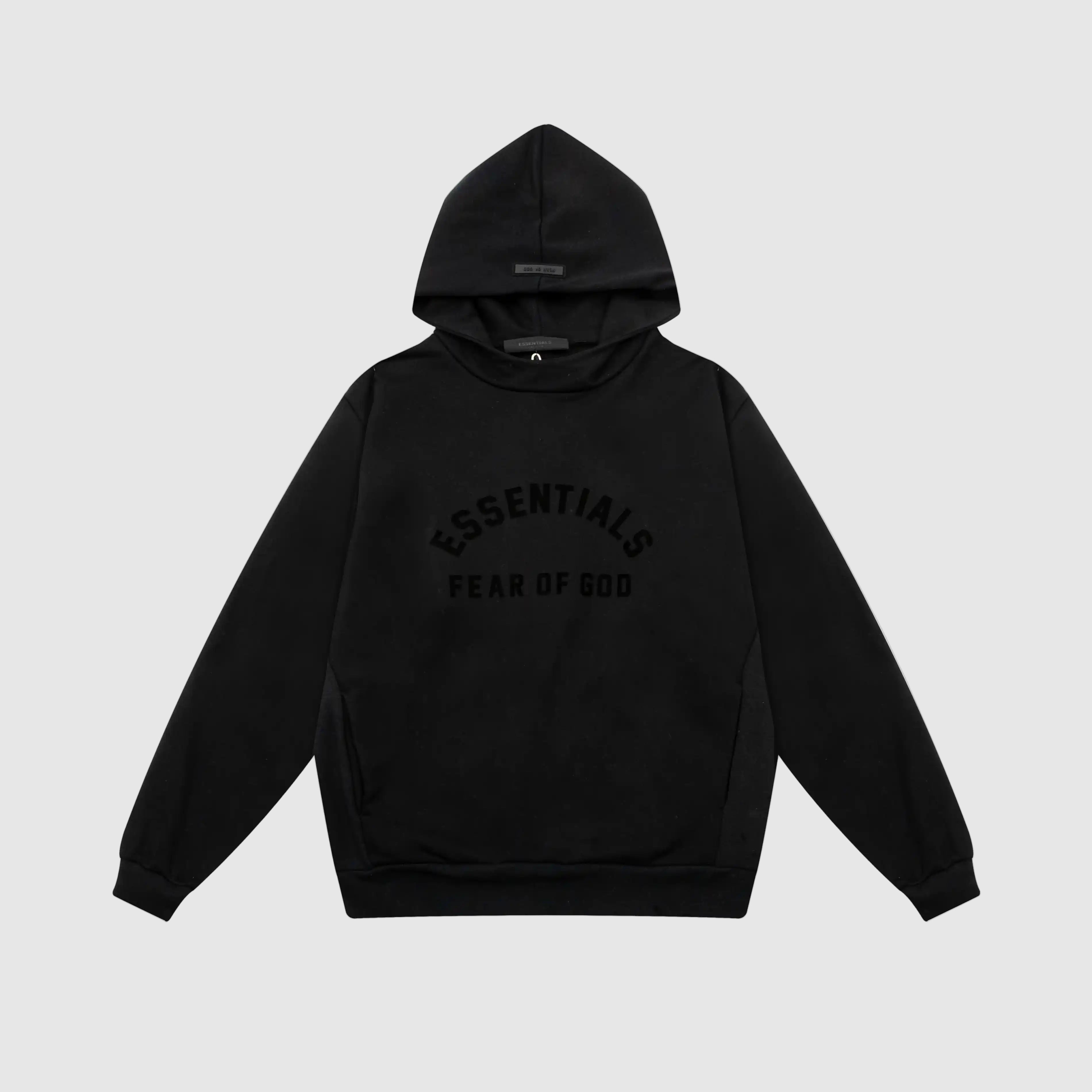 ESSENTIALS Clothing Black Hoodie