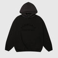 essentials black hoodie elevated streetwear relaxed fit