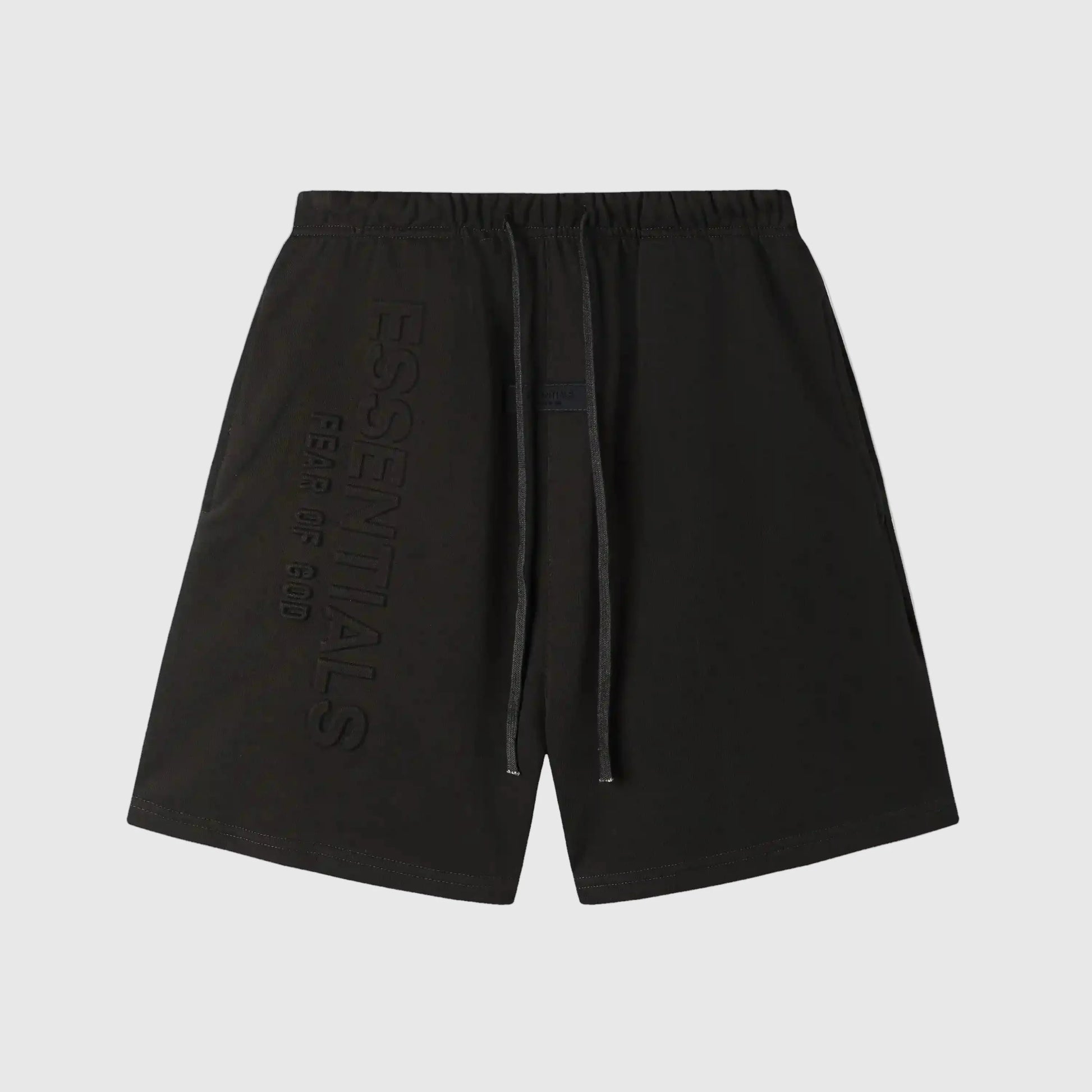 Essentials Ink fleece shorts front view – Fear of God