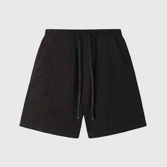 Essentials Ink fleece shorts front view – Fear of God