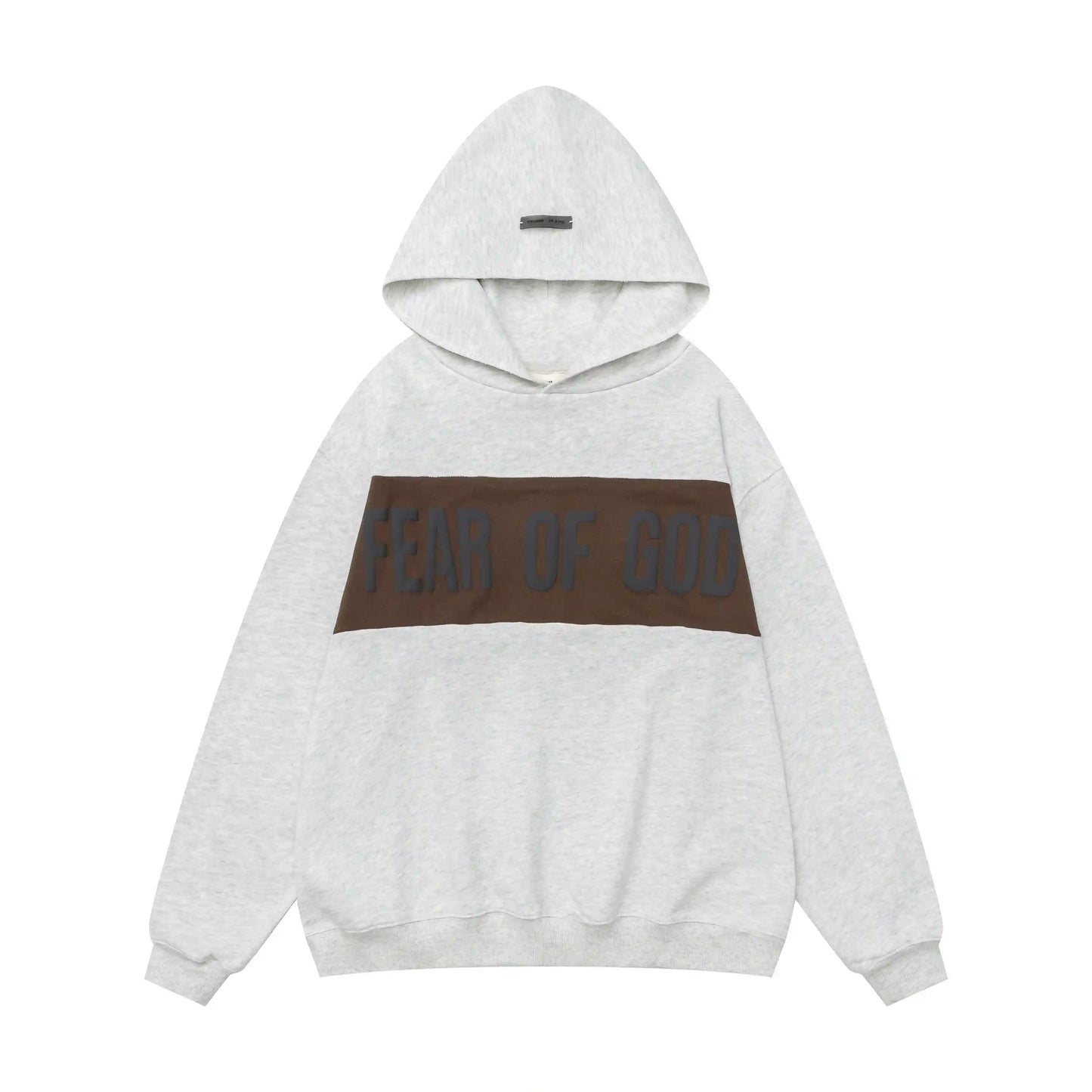Fear of God Essentials Light Heathered Oatmeal Hoodie | Warm Neutral Pullover Hoodie