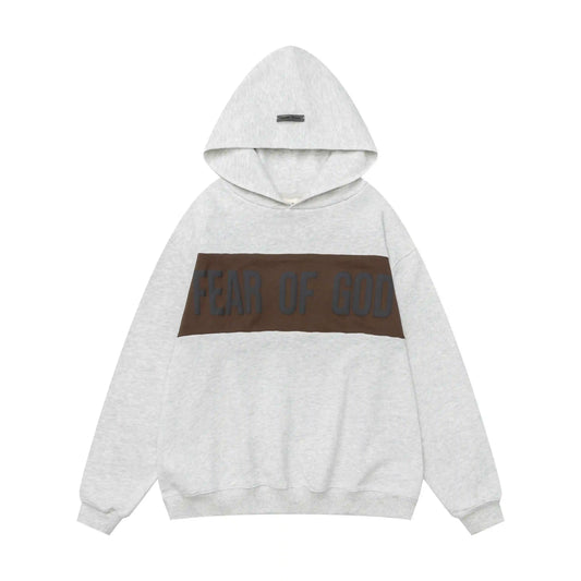 Fear of God Essentials Light Heathered Oatmeal Hoodie | Warm Neutral Pullover Hoodie