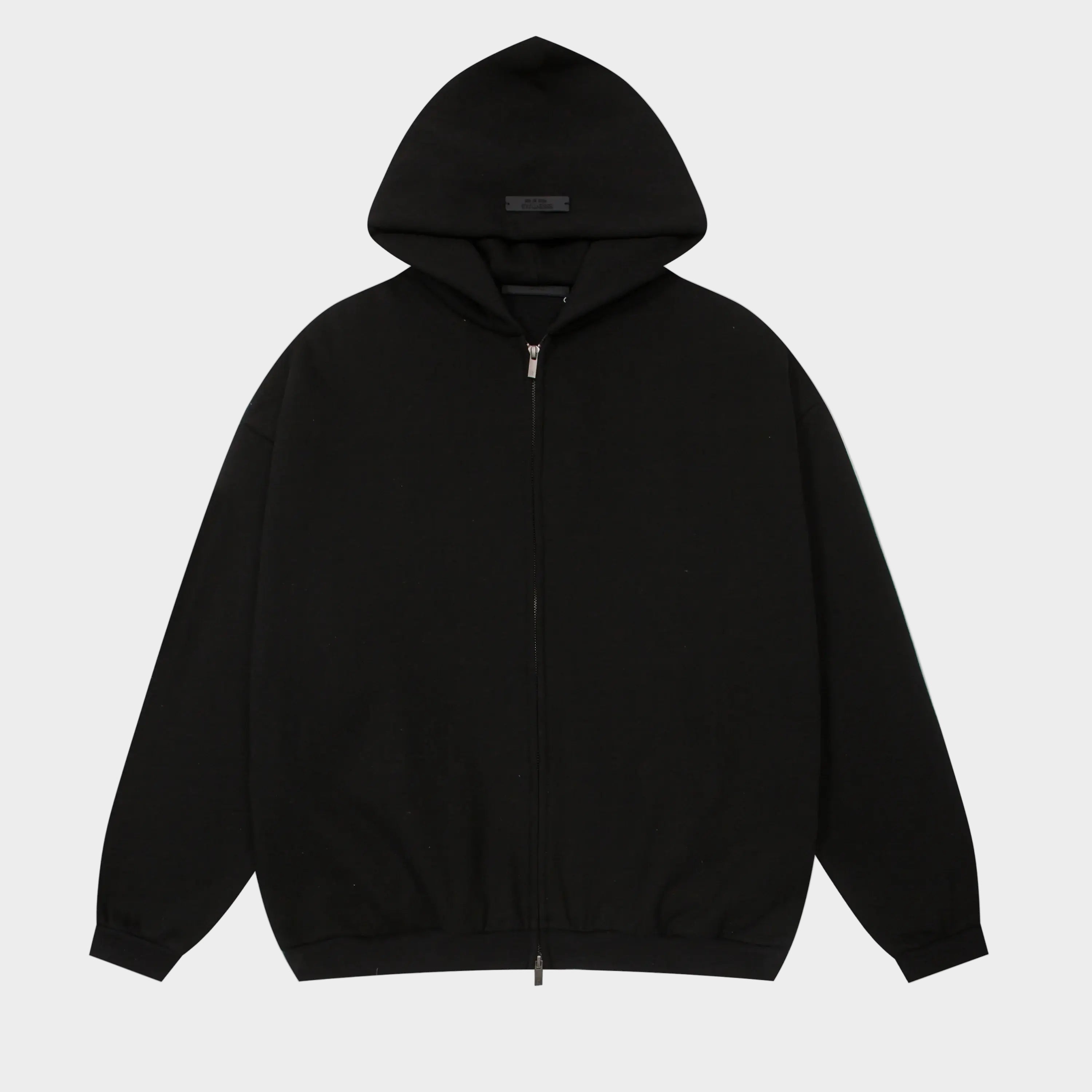 ESSENTIALS Clothing Black Zip Fleece Hoodie