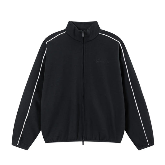 Fear of God ESSENTIALS BLACK Modern Fleece Track Jacket