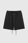 Essentials Black fleece shorts front view – Fear of God