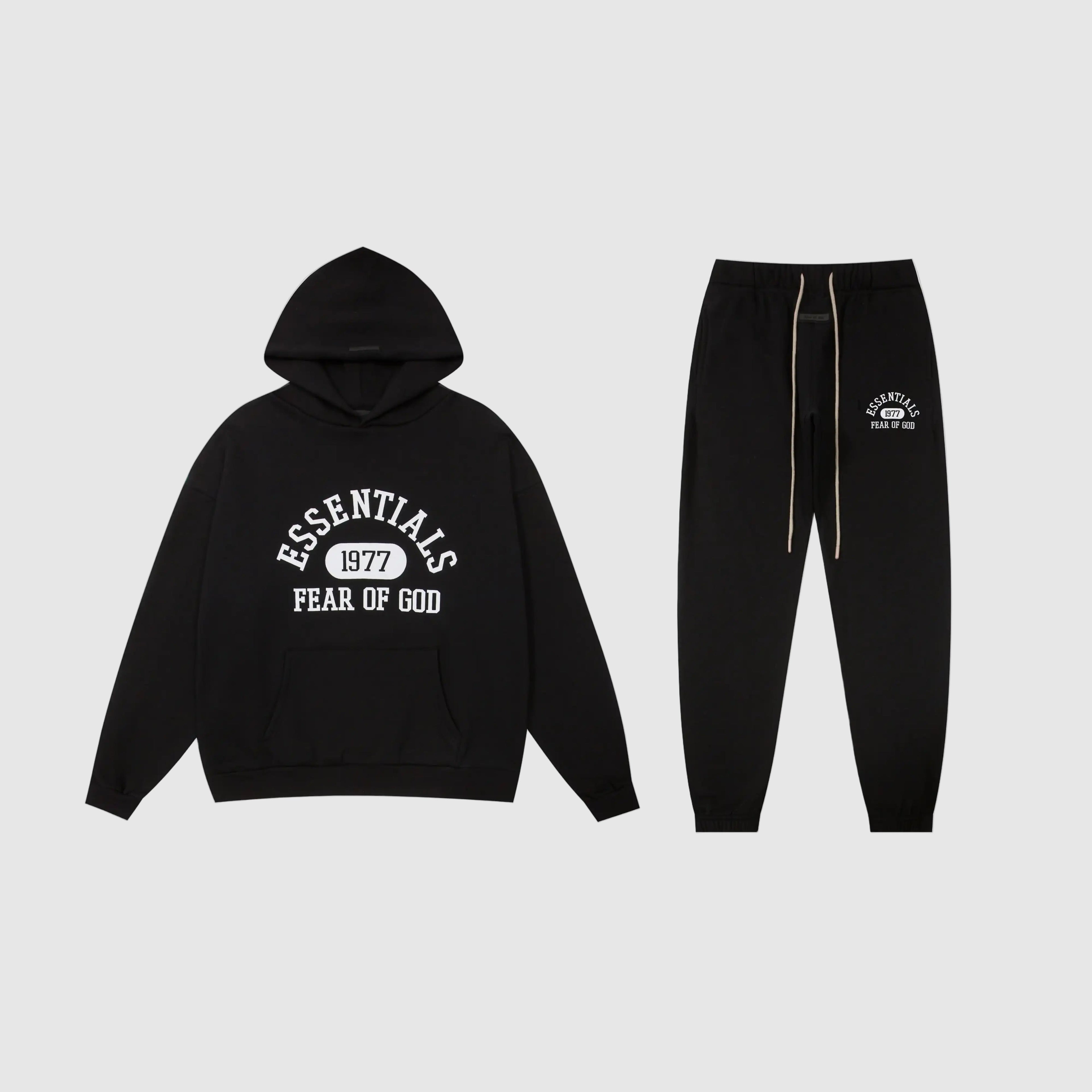 ESSENTIALS Clothing Black Tracksuit