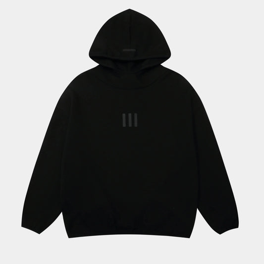 essentials black hoodie modern streetwear relaxed fit