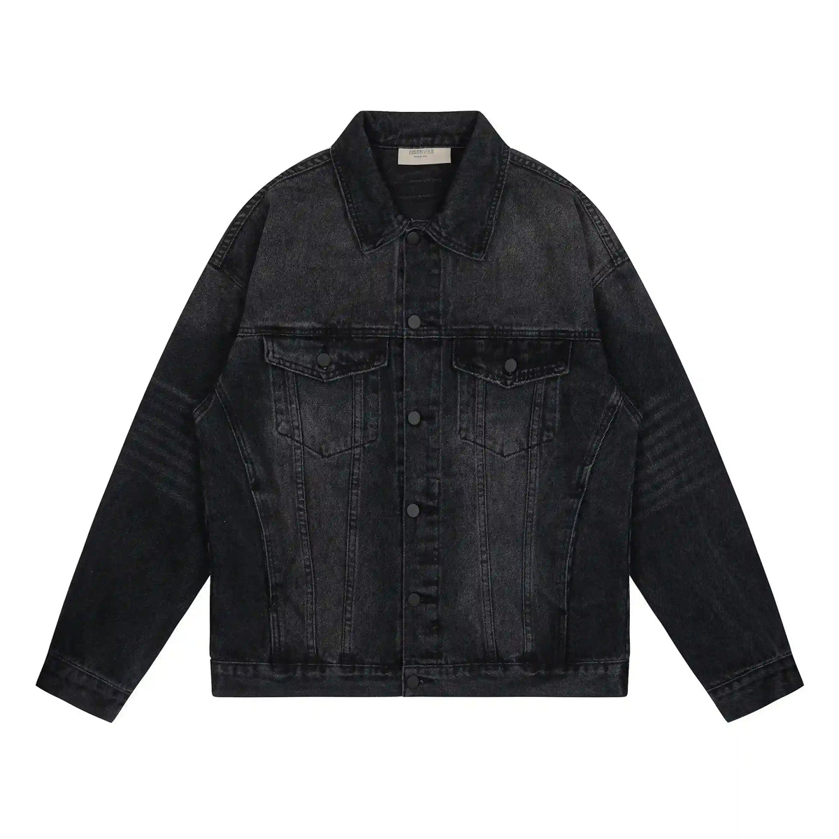 FEAR OF GOD ESSENTIALS - Black Denim Jacket