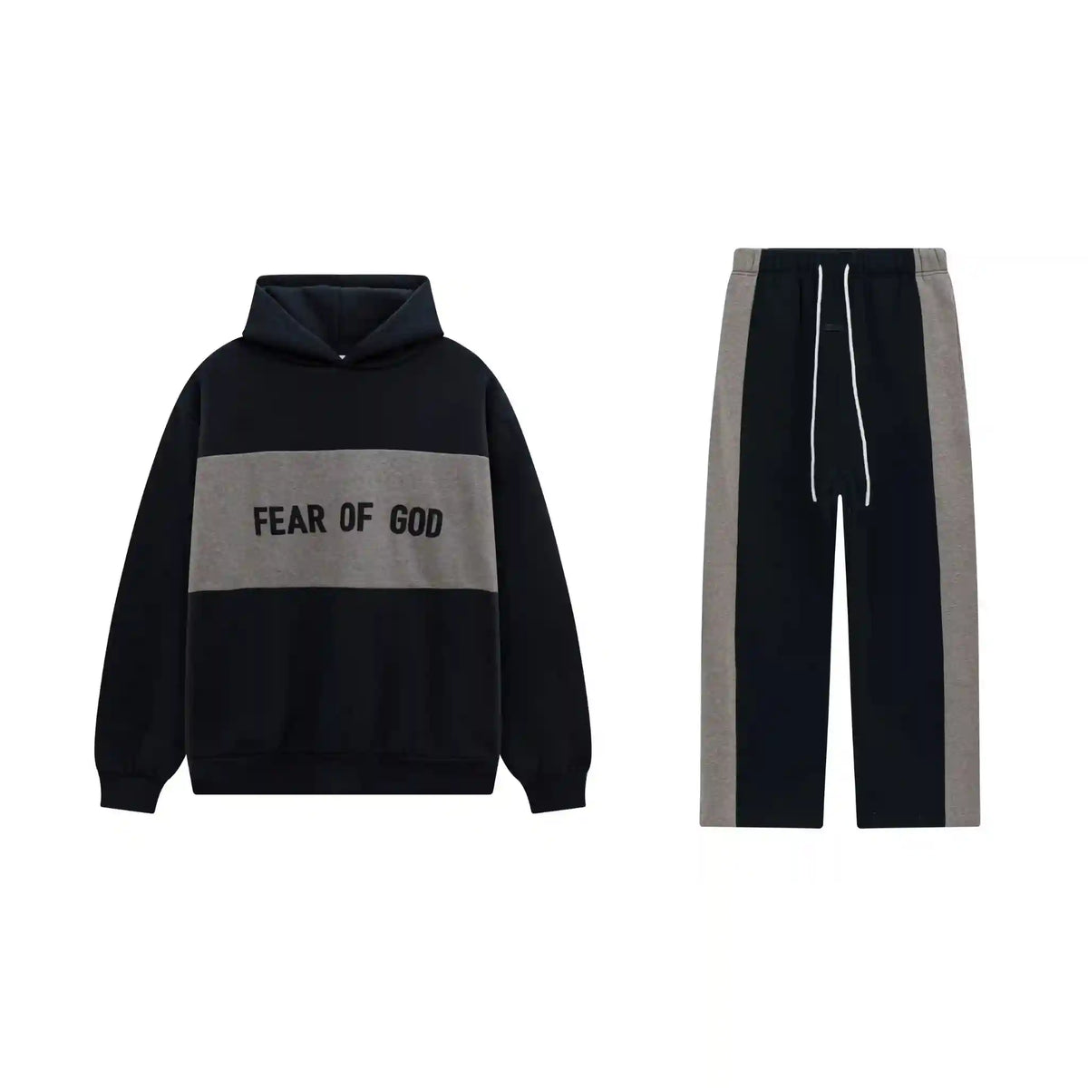 Black Essentials Tracksuit Pullover – Midnight Edit