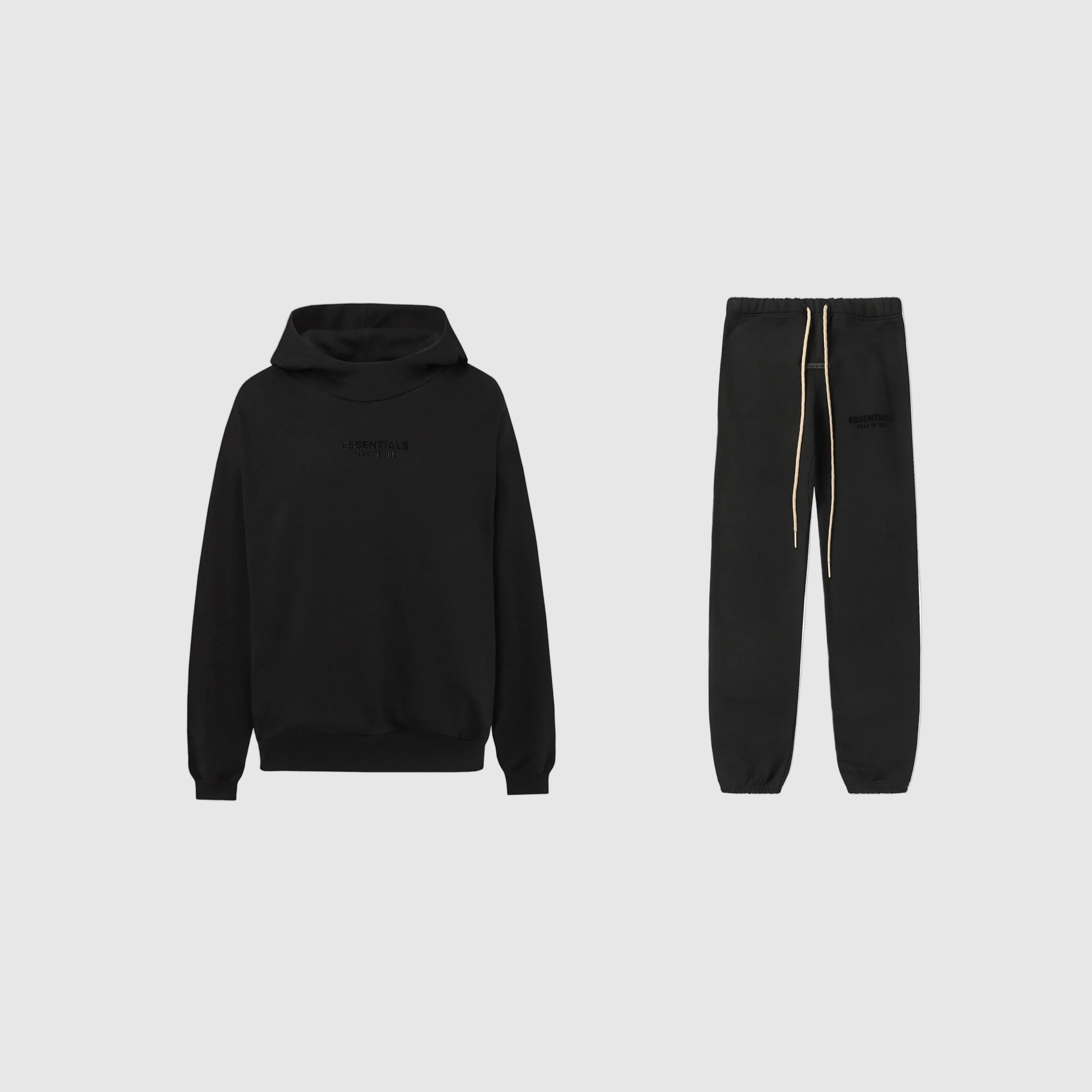 ESSENTIALS Clothing Black Tracksuit