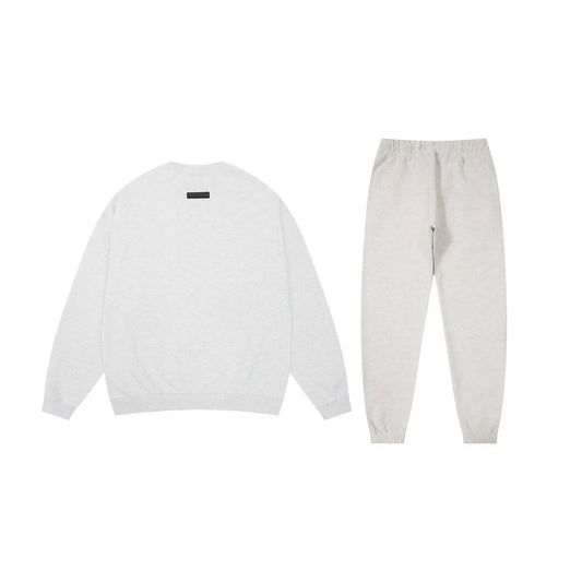 Essentials tracksuit eggshell angled view relaxed fit set