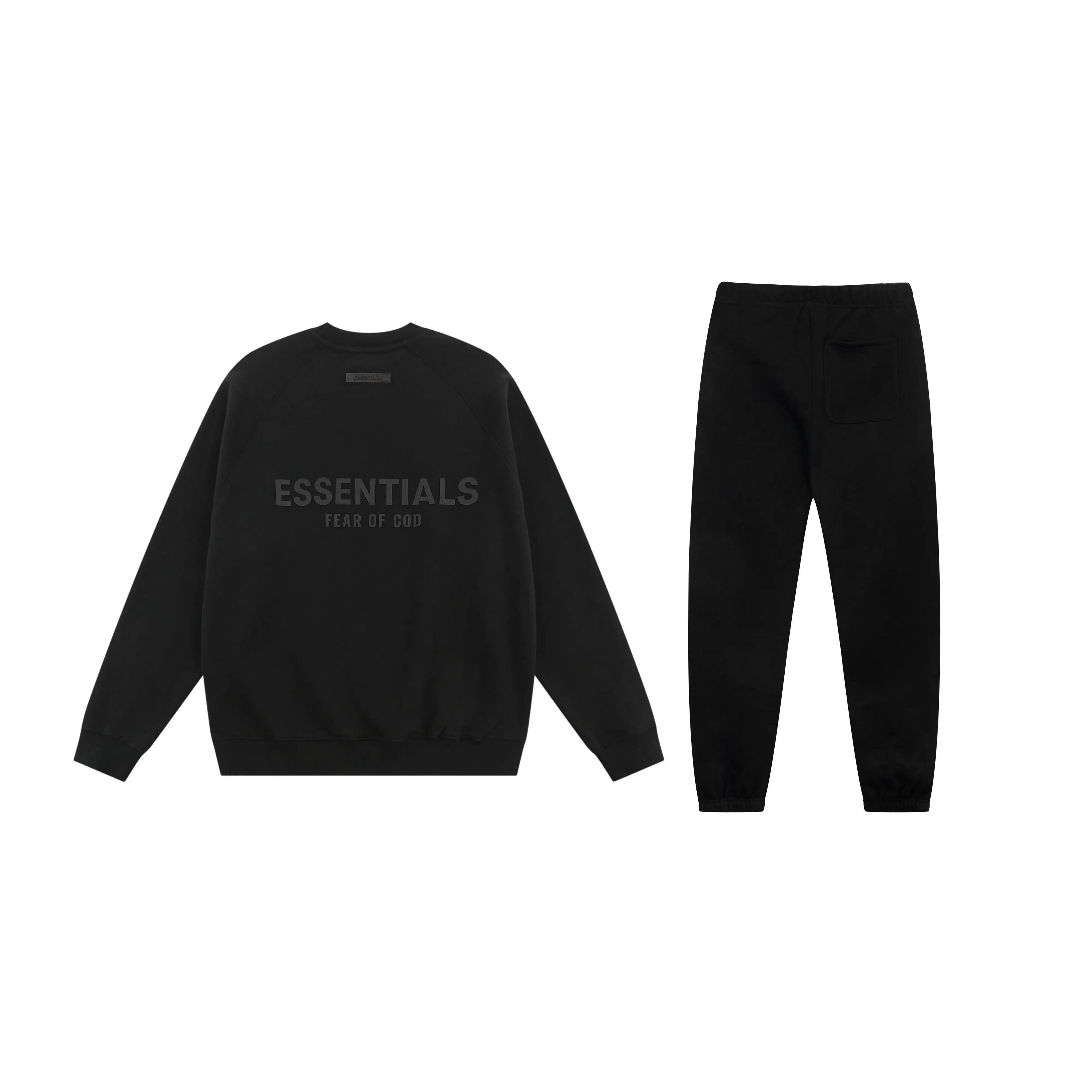 ESSENTIALS Clothing Black Tracksuit