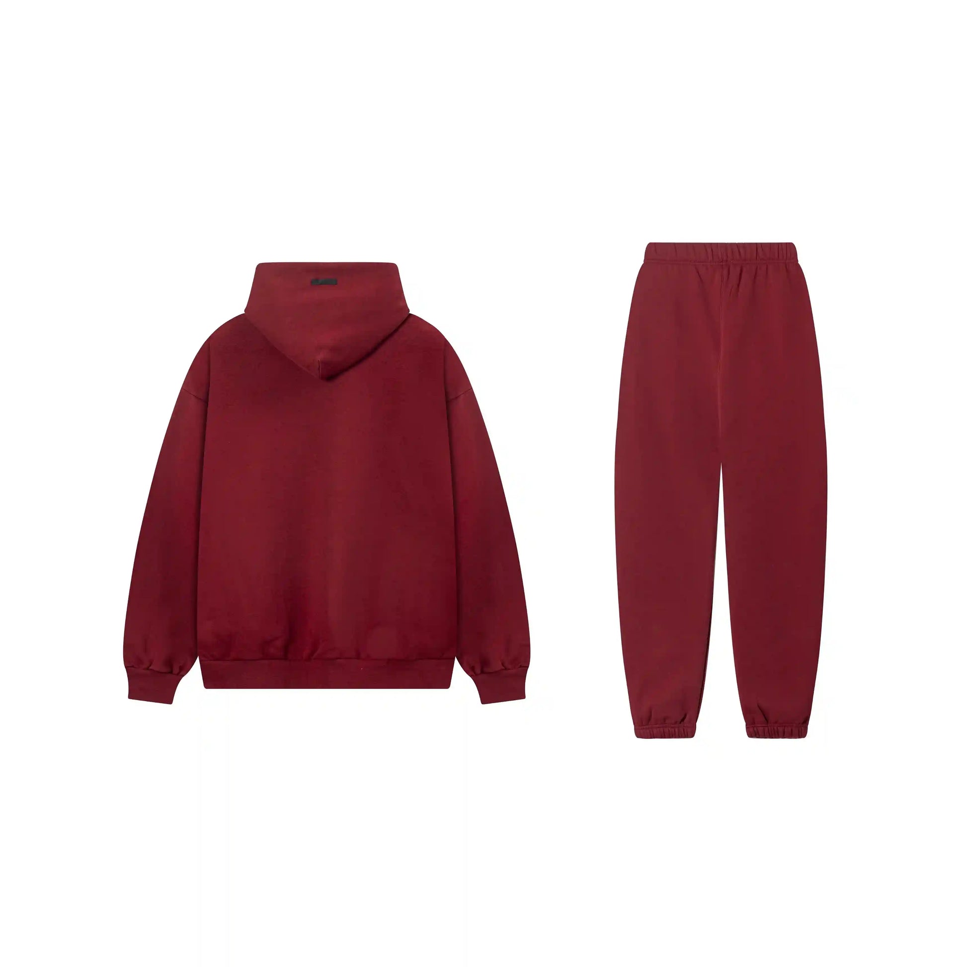 Red tracksuit relaxed fit hoodie and joggers by Fear Of God