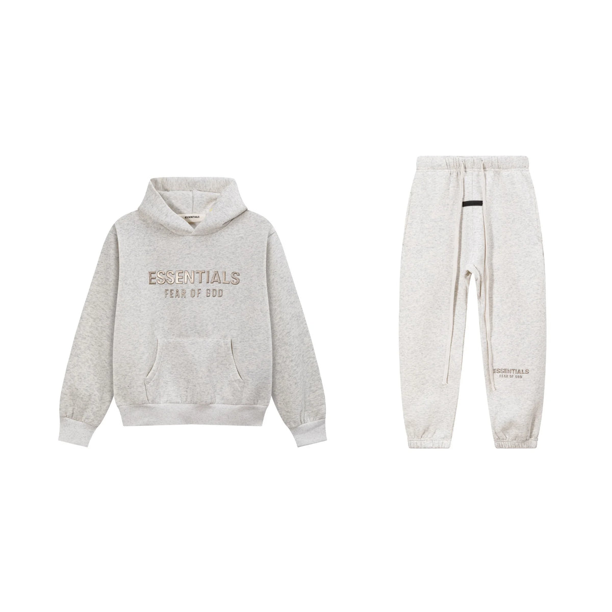 Light Heathered Oatmeal Essentials Tracksuit Pullover