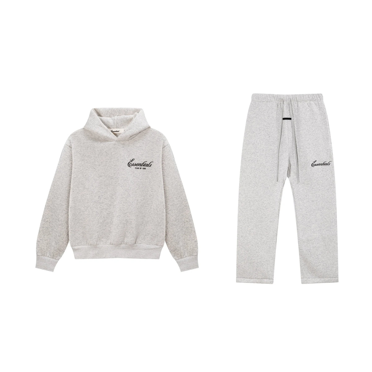 Light Heathered Oatmeal Essentials Tracksuit Pullover