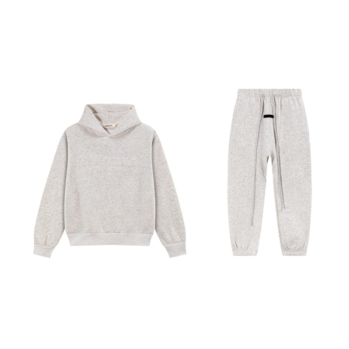 Light Heathered Oatmeal Essentials Tracksuit Pullover