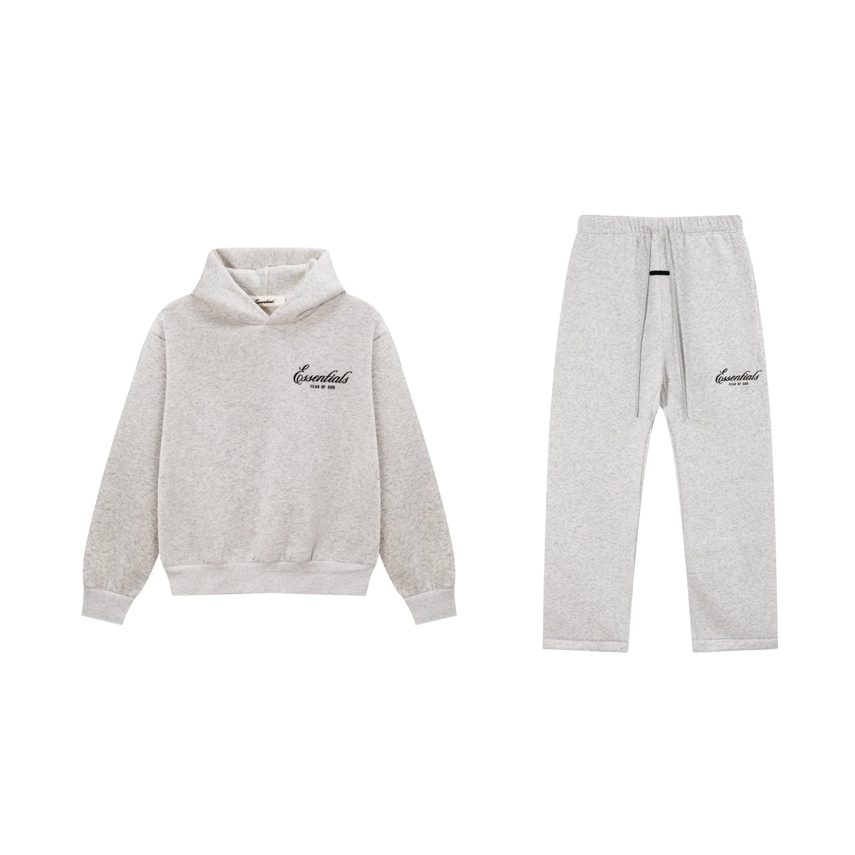 Light Heathered Oatmeal Essentials Tracksuit Pullover